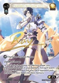 Zander, Blinding Steel (CSR) - Grand Archive TCG Supporter Pack 1 trading card