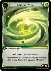 Spirit of Wind - Grand Archive TCG 2023 Demo Deck trading card
