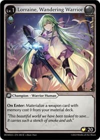 Lorraine, Wandering Warrior - Grand Archive TCG 2023 Demo Deck trading card