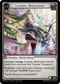 Lorraine, Blademaster - Grand Archive TCG 2023 Demo Deck trading card