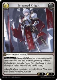 Esteemed Knight - Grand Archive TCG 2023 Demo Deck trading card