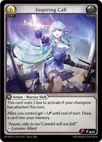 Inspiring Call - Grand Archive TCG 2023 Demo Deck trading card