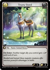 Trusty Steed - Grand Archive TCG 2023 Demo Deck trading card