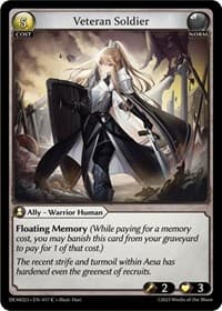 Veteran Soldier - Grand Archive TCG 2023 Demo Deck trading card