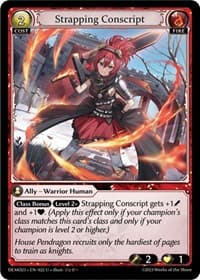 Strapping Conscript - Grand Archive TCG 2023 Demo Deck trading card