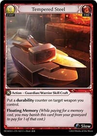 Tempered Steel - Grand Archive TCG 2023 Demo Deck trading card