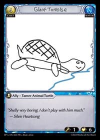 Giant Tortoise - Grand Archive TCG Supporter Pack 1 trading card