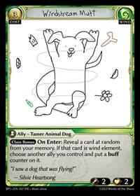 Windstream Mutt - Grand Archive TCG Supporter Pack 1 trading card