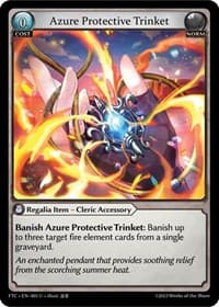 Azure Protective Trinket - Grand Archive TCG Fractured Crown trading card