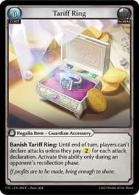 Tariff Ring - Grand Archive TCG Fractured Crown trading card
