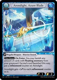 Arondight, Azure Blade - Grand Archive TCG Fractured Crown trading card