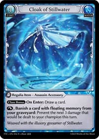 Cloak of Stillwater - Grand Archive TCG Fractured Crown trading card