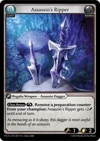 Assassin's Ripper - Grand Archive TCG Fractured Crown trading card