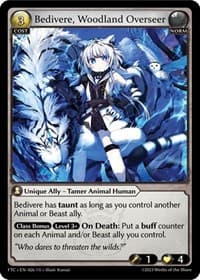 Bedivere, Woodland Overseer - Grand Archive TCG Fractured Crown trading card