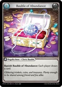 Bauble of Abundance - Grand Archive TCG Fractured Crown trading card