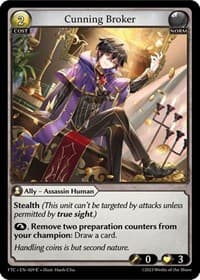 Cunning Broker - Grand Archive TCG Fractured Crown trading card