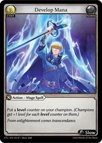 Develop Mana - Grand Archive TCG Fractured Crown trading card