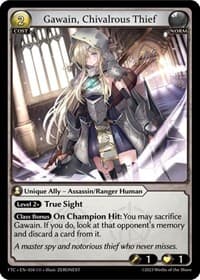 Gawain, Chivalrous Thief - Grand Archive TCG Fractured Crown trading card