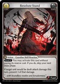 Resolute Stand - Grand Archive TCG Fractured Crown trading card