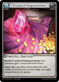 Crystal of Empowerment - Grand Archive TCG Fractured Crown trading card