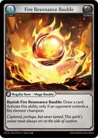 Fire Resonance Bauble - Grand Archive TCG Fractured Crown trading card