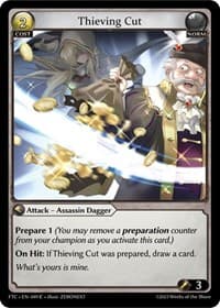 Thieving Cut - Grand Archive TCG Fractured Crown trading card