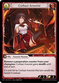 Corhazi Arsonist - Grand Archive TCG Fractured Crown trading card