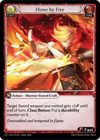 Hone by Fire - Grand Archive TCG Fractured Crown trading card