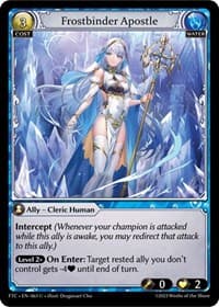Frostbinder Apostle - Grand Archive TCG Fractured Crown trading card