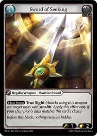 Sword of Seeking - Grand Archive TCG Fractured Crown trading card