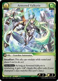 Armored Valkyrie - Grand Archive TCG Alchemical Revolution trading card