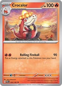 Crocalor - Pokemon SV04: Paradox Rift trading card