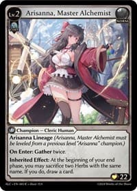 Arisanna, Master Alchemist - Grand Archive TCG Alchemical Revolution trading card