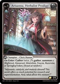 Arisanna, Herbalist Prodigy - Grand Archive TCG Alchemical Revolution trading card