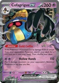 Cofagrigus ex - Pokemon SV04: Paradox Rift trading card