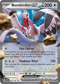 Bombirdier ex - Pokemon SV04: Paradox Rift trading card