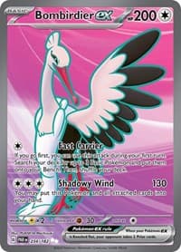 Bombirdier ex - Pokemon SV04: Paradox Rift trading card