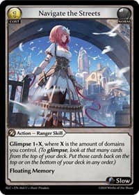 Navigate the Streets - Grand Archive TCG Alchemical Revolution trading card