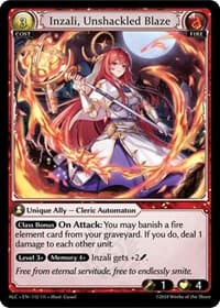 Inzali, Unshackled Blaze - Grand Archive TCG Alchemical Revolution trading card