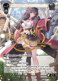 Arisanna, Master Alchemist (CSR) (005A) (ALC1E) - Grand Archive TCG Alchemical Revolution trading card