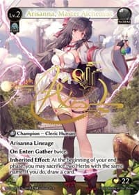 Arisanna, Master Alchemist (CSR) (005B) (ALC1E) - Grand Archive TCG Alchemical Revolution trading card
