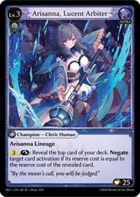 Arisanna, Lucent Arbiter - Grand Archive TCG Alchemical Revolution trading card