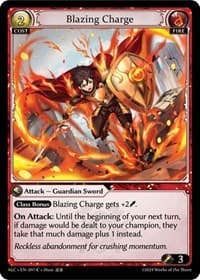 Blazing Charge - Grand Archive TCG Alchemical Revolution trading card