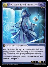 Claude, Fated Visionary - Grand Archive TCG Alchemical Revolution trading card