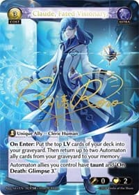 Claude, Fated Visionary (CSR) (ALC1E) - Grand Archive TCG Alchemical Revolution trading card