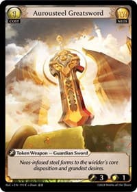 Aurousteel Greatsword - Grand Archive TCG Alchemical Revolution trading card