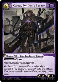 Carter, Synthetic Reaper - Grand Archive TCG Alchemical Revolution trading card