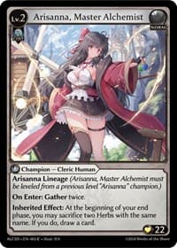 Arisanna, Master Alchemist - Grand Archive TCG Alchemical Revolution Starter Decks trading card