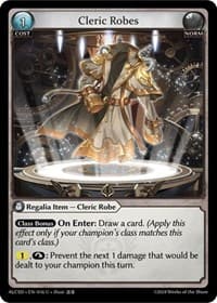 Cleric Robes - Grand Archive TCG Alchemical Revolution Starter Decks trading card