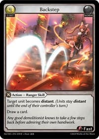 Backstep - Grand Archive TCG Alchemical Revolution Starter Decks trading card